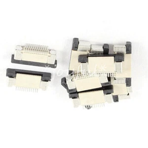 10Pcs Bottom Connect Ribbon Sockets Connector 12Pin 0.5mm Pitch FFC FPC - Afbeelding 1 van 1