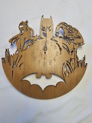 Reloj de pared Batman, mujer gato y Harley Quinn 5 mm hecho a mano Foto 1 de 4