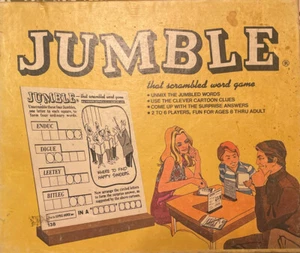 Jumble That Scrambled Word Game Chicago Tribune 1974 Vintage Series A No's 1-10 - Picture 1 of 2