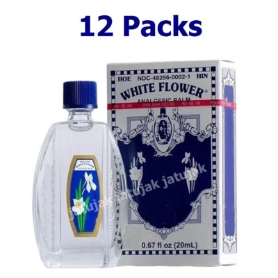 12 X 20ml Hoe Hin White Flower Oil Pak Fah Yeow - Image 1 of 3