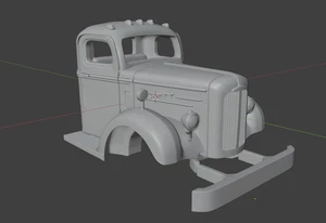 1/50 o scale 3d printed 1950 Mack A50 cab code3 for custom truck handmade - Picture 1 of 10