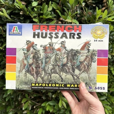 Húsares franceses Italeri Historic 1:32 54 mm #6855 plástico sin pintar nuevo en caja Foto 1 de 2