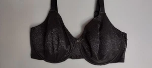 Breezies Feather Light Jacquard Underwire Bra, 42DD CHARCOAL GRAY A475755 - Picture 1 of 18