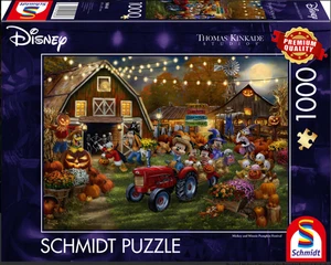 SCHMIDT 1000 PIECE PUZZLE DISNEY: MICKEY & MINNIE PUMPKIN FESTIVAL 2025 *PRE OR* - Picture 1 of 1