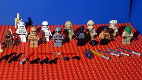 Lego Star Wars Minifigures 11 Retired & Accessories Lot #3