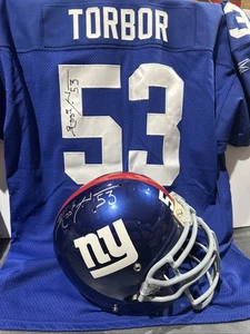 NY Giants REGGIE TORBOR Game Used? / Issued 2005 Jersey & Helmet Signed Auburn - Picture 1 of 12