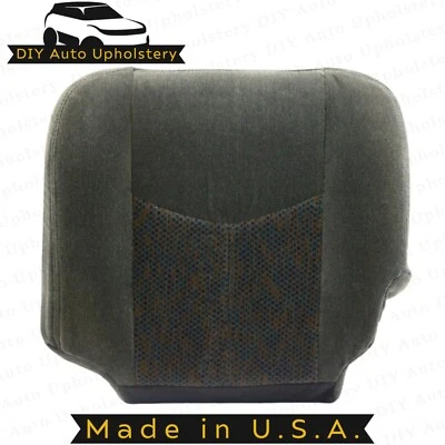 Cubierta de asiento de tela inferior del conductor gris oscuro para Chevy Silverado 1500 LT 2003-2006 Foto 1 de 4