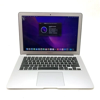 Apple Macbook Air A1466 2015 13.3" Intel i5-5250U 1.60GHz 4GB 512GB SSD Monterey - Image 1 of 4
