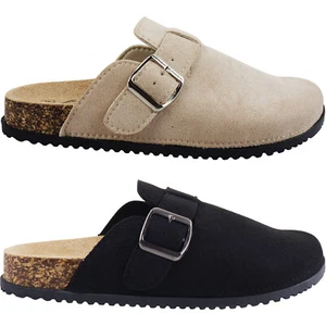 New Womens Ladies Flat Slip On Mules Sliders Casual Slippers Shoes Sandals Size - Picture 1 of 22