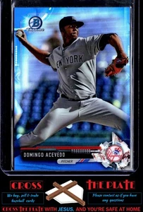 1-2017 Bowman Chrome Blue Refractor Domingo Acevedo Yankees 062/150 #BCP183 - Bild 1 von 2
