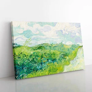 Green Wheat Fields By Vincent Van Gogh Canvas Wall Art Print Framed Picture - Picture 1 of 6