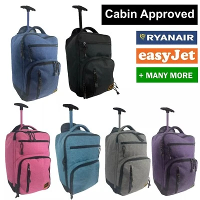 Ryanair Approved Cabin Trolley Bag Under Seat Baggage 40x25x20cm Luggage  Travel - Image 1 of 4