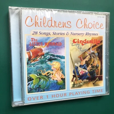LITTLE MERMAID & CINDERELLA Children's CD 28 Songs Stories Nursery Rhymes SEALED - Image 1 of 4