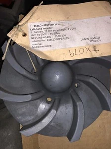 NKP 40-200 50-200 NEPO 65-40-200 LINKSHAND Pumpenlaufrad OD 169mm/135 8 @ 25mm - Bild 1 von 5