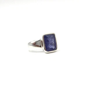 Anello argento 925 Iolith 2,13 carati taglio radioso gioielli donna moderni 17,8 mm/56 - Foto 1 di 14