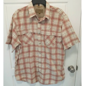 Clear Water Outfitters Button Down Shirt. Men's Large. Brown/White. - Picture 1 of 4