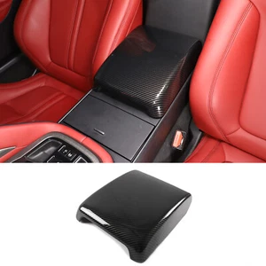ABS Carbon Fiber Center Conosole Cover Armrest Trim For Jaguar F-TYPE 2013-2024 - Picture 1 of 15