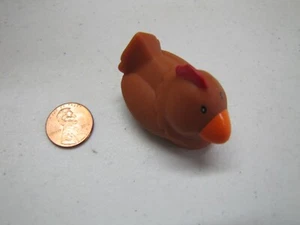 Brown Duck 1 7/8" Unknown Manufacturer Plastic Farm Animal For Little People - Picture 1 of 3
