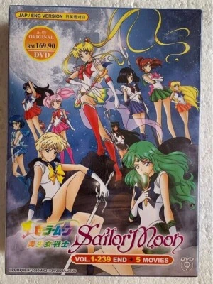Sailor Moon Complete Collection All Series And Movie DVD Anime Box Set - Image 1 of 4