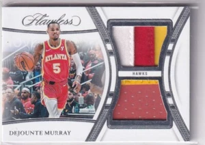 2023-24 Panini Flawless NBA No. FDP-DJM DeJounte Murray Game-Worn Patch 4/20 - Bild 1 von 2