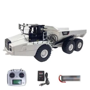 Metal 1:14 RC Hydraulic Articulated Truck Assembled DIM 745D K745 Pump ESC Valve - Picture 1 of 6