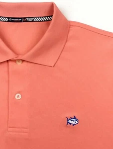 Camisa Polo Premium SOUTHERN TIDE Para Hombres SkipJACK PERFORMANCE GEORGIA MELOCOTÓN PEQUEÑA - Imagen 1 de 10
