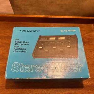 Realistic Stereo Mixer Model 32-1100A Appears brand new / missing power cord - Picture 1 of 4