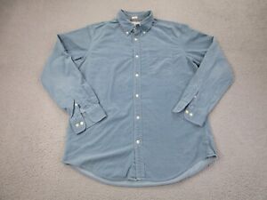 Banana Republic Shirt Mens L Blue Button-down Long Sleeve Corduroy Adult Large