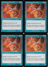 MTG: WEATHERSEED FAERIES Urza's Legacy COMMON; played, Excellent condition x4