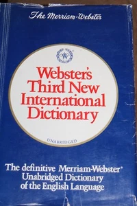 Webster's Third New International Dictionary Unabridged English 1981 - Picture 1 of 1
