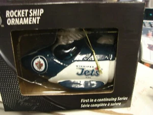 NHL ROCKET SHIP WINNIPEG Jets Ornament - Picture 1 of 1