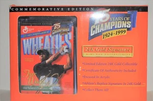 1999 TIGER WOODS MINI WHEATIES CEREAL BOX PLASTIC CASE - Picture 1 of 1