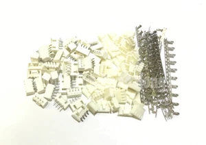 JST-XH 2.5mm 4-pin male female lock connector housing crimps terminal 50 set - Picture 1 of 7