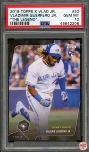 2019 TOPPS X VLAD THE LEGEND VLADIMIR GUERRERO JR. #30 PSA 10 POP 40 (206) - Picture 1 of 2