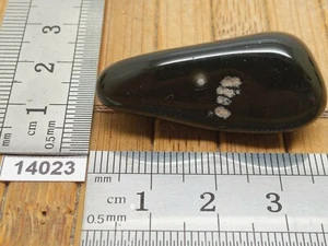 Obsidian Himmelsauge (mit weißem Auge!) Natur Rollstein AB Qualität - Bild 1 von 3
