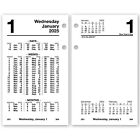 2025 At-A-Glance S170-50 Schedule-A-Date Desk Calendar Refill 3-1/2 x 5-27/32"