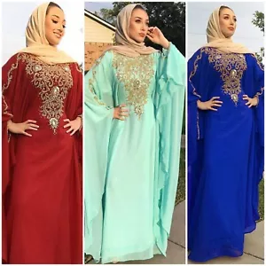 VERKAUF!! Kristallstein Arbeit Marokkanisch Dubai Kaftan Abaya Abend Abaya Kaftan 418 - Bild 1 von 6