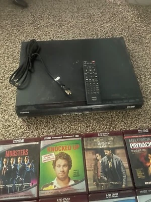 DVD player Toshiba HD-A30 HD, testado funcionando.  Inclui 31 filmes em HD - Imagem 1 de 2