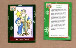 Tarjeta coleccionable Santa Around The World SF10 STAR MAN POLONIA tarjeta de inserción - Imagen 1 de 1
