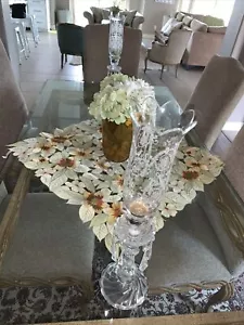 New Appliqué Leaf square Table Runner -green & Beige Color -33” By 33” - Picture 1 of 12