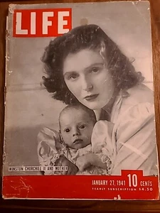 Life Magazine Jan 27 1941 Winston Churchill - Picture 1 of 24