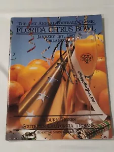 1987 Florida Citrus Bowl College Football Spiel Programm Auburn vs USC - Bild 1 von 9