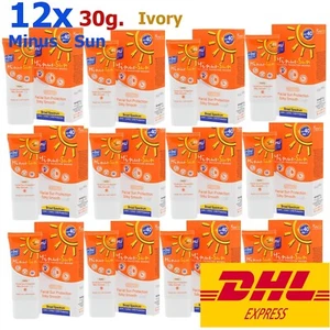 12x Minus Sun Facial SPF40 PA+++ UVA/UVB Ivory Protection Oil Control No Sticky - Picture 1 of 9