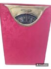 Vintage Retro Borg Bathroom Scale  “Paisley Quilted” Design Hot Pink