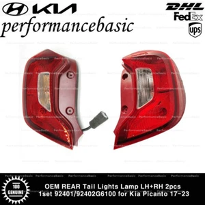 OEM REAR Tail Lights Lamp LH+RH 2pcs 1set 92401/92402G6100 for Kia Picanto 17-23 - Picture 1 of 2