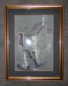 Boceto pastel ARCA de Cornwall, Near Sloop Market, St Ives Michael Cadman - Imagen 1 de 4
