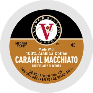 Victor Allen Caramel Macchiato Coffee 12 to 200 Ct Keurig Kcup Pods FREE SHIP - Picture 1 of 4