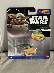 Coche Personaje Mattel Hot Wheels Star Wars Mandalorian Grogu 2024 - Nuevo - Imagen 1 de 2
