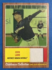 John Lamb 2011 Topps Heritage Minors Clubhouse Collection Relics #CCR-JL /50