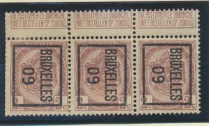 Belgium Stamp Scott #83, MH, 1909 Pre-Cancel, Rough Gum, Labels On Top - Picture 1 of 1